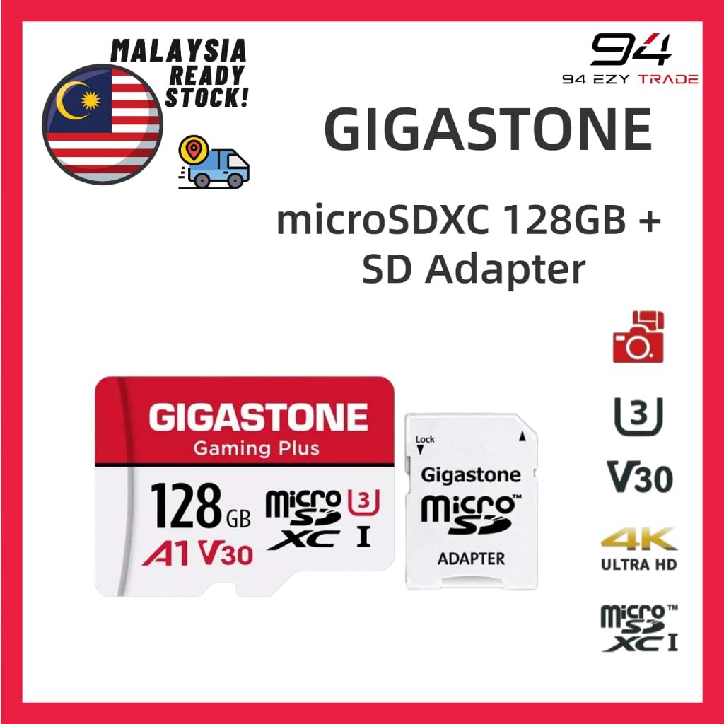 my-11134207-820lb-mqmxix1f3biac2 Gigastone 128GB microSDXC Memory Card
